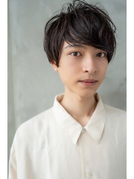 オースティン 門前仲町(AUSTIN) ツイストパーマ七三オールバックマッシュウルフスリークショート