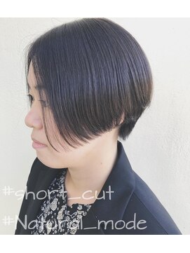 レゴリスヘアークリエイティブブランド(Regolith hair creative brand) 耳たぶギリショートグラボブ　～ネイビーカラー～