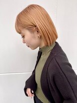 ヘアサロンエム 渋谷店(HAIR SALON M) ぱつっとかっこいいボブ☆ 前髪【学割U24/インナーカラー】