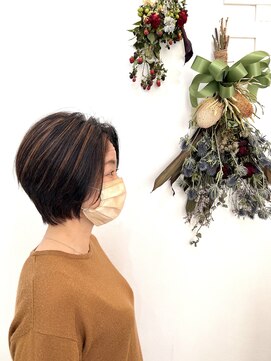 ヘアーメロー(hair mellow) ハイライト&グラデーションボブ☆ hair mellow♪