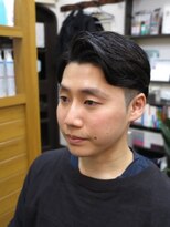 バーバーオオキ(Barber Ohki) アップバングビジネスショートスタイル