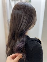 美容室 パルス 静岡鷹匠店(PALS) インナーカラー ラベンダーベージュ 髪質改善 イヤリングカラー