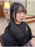 ロング×透明感ダークグレー