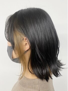 クローズ(cross-z) バイカラー_インナーベージュ_セクションカラー_ツートンカラー