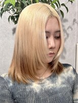 ロウル 渋谷(LOWRL)&nbsp;ルーツカラー/ブロンド×ベージュ/ケアブリーチ