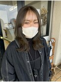 オリーブブラウン/くびれロング
