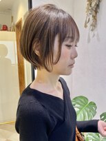 レクタ(recta)&nbsp;大人30代40代ショートくすみベージュミニボブ