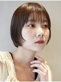 大人かわいい10代20代30代ショートボブ丸みショート