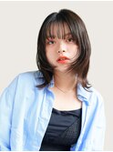 ボブ/ピンクベージュ/前髪/インナーグレージュ/銀座