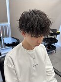 ツイストスパイラルツイストパーマメンズパーマ眉毛