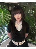 ロング レイヤーカット ハッシュカット シャギーカット