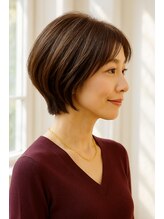 アカンサス バイ ミリー 高槻店(acanthus by milly) お手入れ簡単大人女性のための洗練シンプルボブスタイル