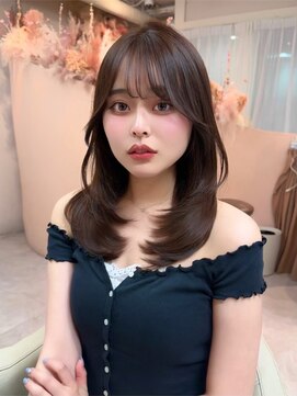 ユニ 表参道(uni) #38/韓国/韓国風/レイヤーカット/後れ毛/くびれヘア/前髪/表参道