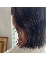 ジジ ヘアワークス(gigi hair works)&nbsp;外ハネBOB×インナーカラー　@saki.kn___