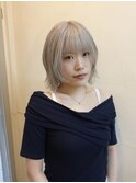 アプリコットオレンジ/くびれヘア/レイヤーショート［新潟］