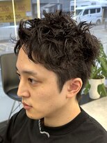 ウィル バイ ブラウン(Vir by Brown) ピンパーマ.スパイキーショート.メンズカット短髪