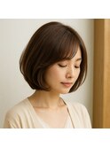 美シルエットナチュラル内巻きボブ 20代 30代 40代 50代 60代