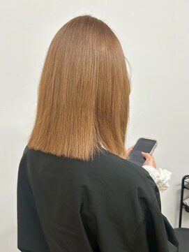 ミルヘアデザイン(mil hair design) ボブ　ミルクティーベージュ　艶髪　髪質改善カラー　ショート