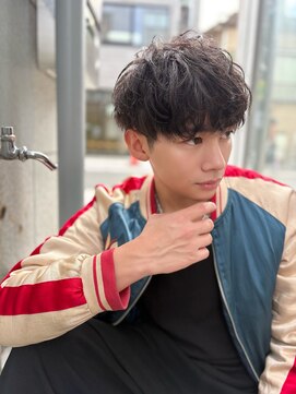 ネクストハラジュク(NEXT HARAJUKU) 【曲がる縮毛矯正】フェザーパーマ サーフカール センターパート