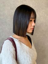 オブジェ シエル(obje't ciel)&nbsp;【obje't ciel】インナーカラー/切りっぱなしボブ【佐藤早希】