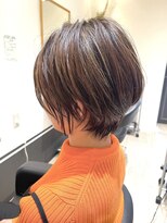 ヘアーアンドスパ アルバス(HAIR&SPA ALBAS) 『ALBAS』大人ショート+ナチュラルハイライト