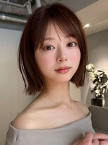 アビーファイブ(ABBEY 5) 大人ボブ銀座レイヤーカット有楽町ミディアムボブベージュ