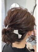 お団子ヘアー