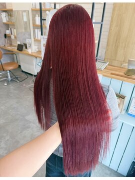 リンイチマルサン(Lin.103) ブリーチなしレッド