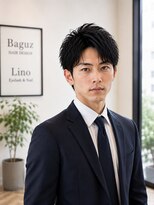 MEN's Baguz MEN'Sカット/ MEN'Sパーマ/ MEN'Sカラー ラフな束感ニュアンスセンターパート