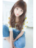 アンジュ ヘアー(Ange hair)&nbsp;小顔ランダムカール×ギザギザバング