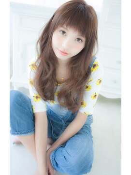 アンジュ ヘアー(Ange hair) 小顔ランダムカール×ギザギザバング