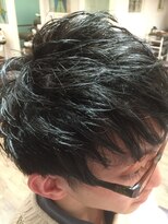 パティオンツー(PATIONN2)&nbsp;束感オリーブアッシュショートネープスパイキーハンサムショート