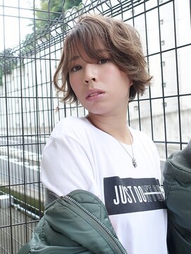 フロール(Flor) 【flor 戸塚】ボーイフレンドショート×スモーキーグレージュ