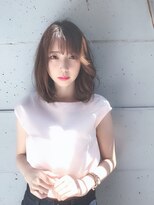 アローラ 三軒茶屋(Allora)&nbsp;大人可愛いミディアム透明感ココアブラウンシースルーカラー