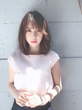 アローラ 三軒茶屋(Allora) 大人可愛いミディアム透明感ココアブラウンシースルーカラー