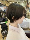 20代女子 耳掛け丸みショート【コワファースト長崎】
