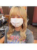 #ハイトーンカラー#ブリーチ#ケアブリーチ#プルエクステ