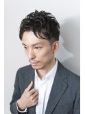大人ビジネスアップバンクツーブロック爽やかショート