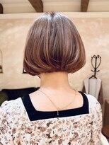 ビュートリアム265(BEAUTRIUM 265)&nbsp;愛されボブ/梨花/ミニボブ/ゆるふわ/ワンカールパーマ/ベージュ