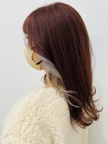 グランデュール 東静岡池田店(GRANDEUR)&nbsp;ブリーチonインナーカラーonピンクonホワイトブリーチ