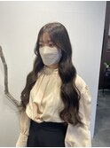 韓国風ロングヘア