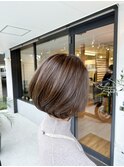 大人っぽい丸みショートボブ