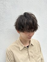 ヘアーシグネチャー(Hair Signature)&nbsp;スーツツーブロックマッシュ束感モテる黒髪ツイスパ流行