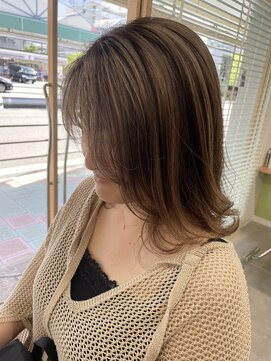 オリビアヘアー(OLIVIA HAIR) ハイライトベージュカラーver