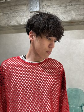 ゼスト リル 新宿(ZEST lill) 塩澤太一 シャドウパーマ 無造作パーマ マッシュパーマ 新宿