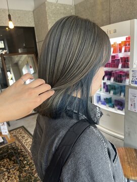 リンダテーラ(Linda tela) 【札幌白石】インナーカラー/寒色ヘア/シルバー/ケアブリーチ