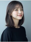 ★暗めカラーグランマッシュフェイスフレーミングデザインカラー