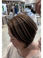 ディーボーイ 健軍店(D-BOY)&nbsp;脱白髪染め/ベージュ/アンブレラカラー