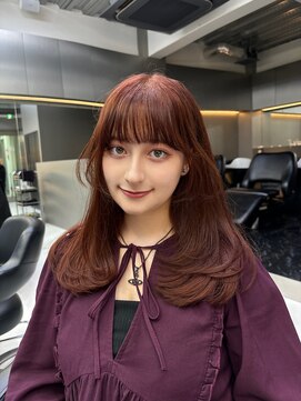 イキ 表参道(iki omotesando) ピンクブラウン/レイヤーカット/韓国風