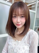 アフロート ディル(AFLOAT D'L) レイヤーカットミニウルフデジタルパーマでくびれヘアスタイル
